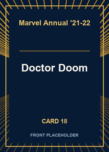 Doctor Doom front artwork