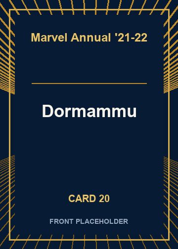 Dormammu front artwork