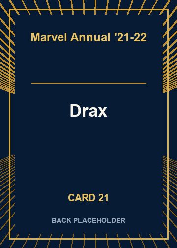 Drax back artwork