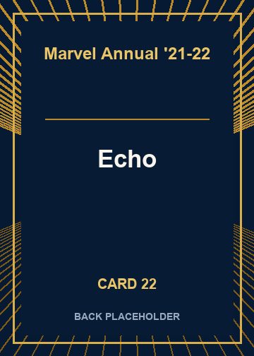 Echo back artwork