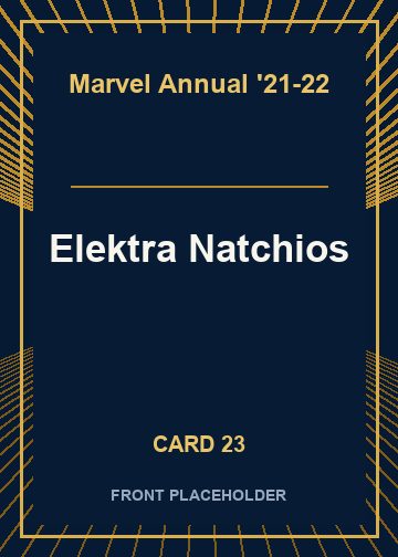 Elektra Natchios front artwork