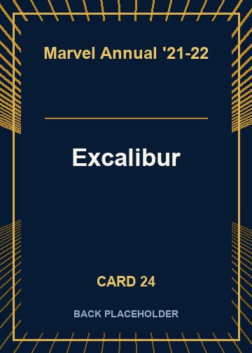 Excalibur back artwork