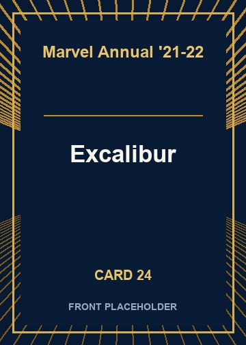 Excalibur front artwork