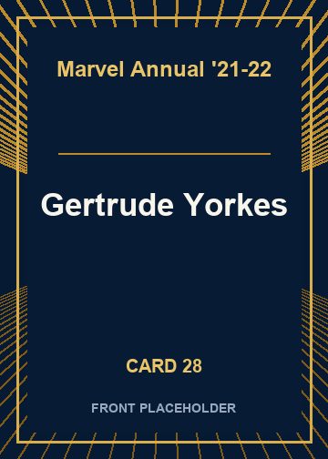 Gertrude Yorkes front artwork