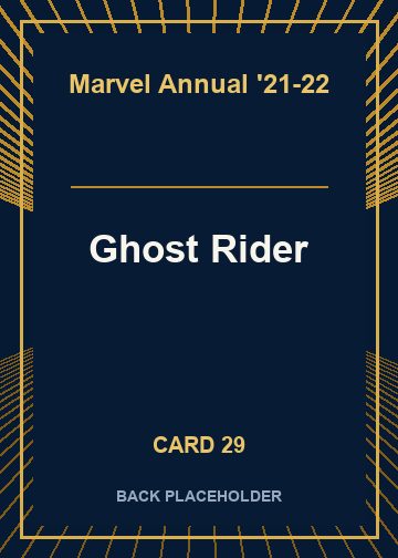 Ghost Rider back artwork