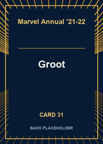 Groot back artwork