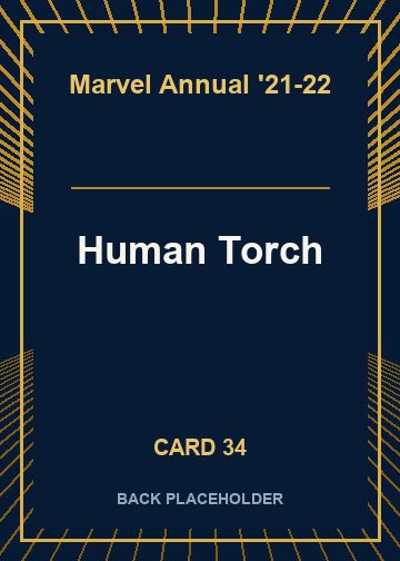 Human Torch back artwork