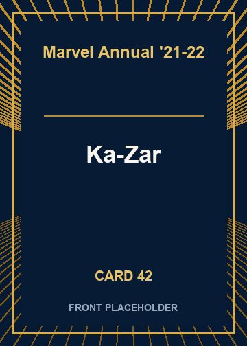 Ka-Zar card thumbnail
