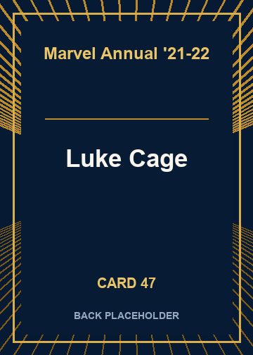 Luke Cage back card image