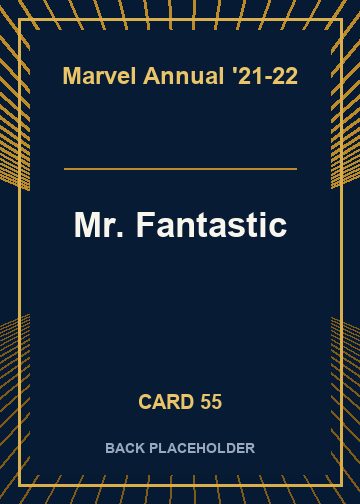 Mr. Fantastic back card image
