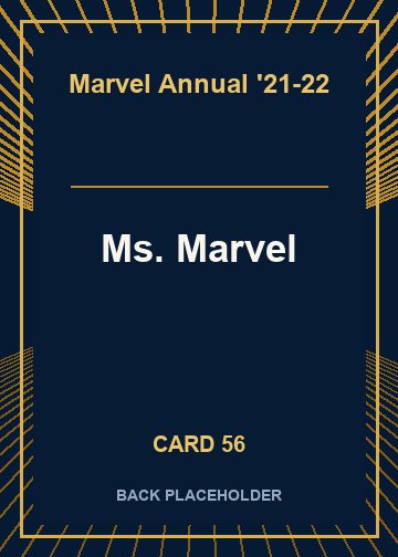 Ms. Marvel back card image