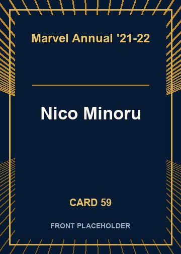 Nico Minoru front card image