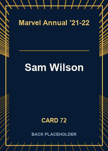 Sam Wilson back card image