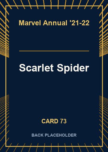 Scarlet Spider back card image