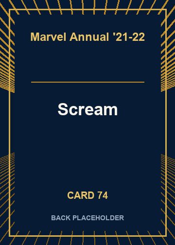 Scream back card image