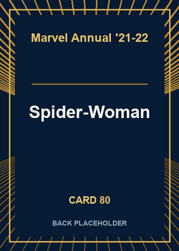 Spider-Woman back card image