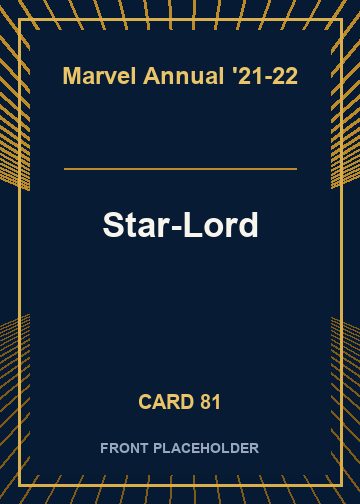 Star-Lord front card image