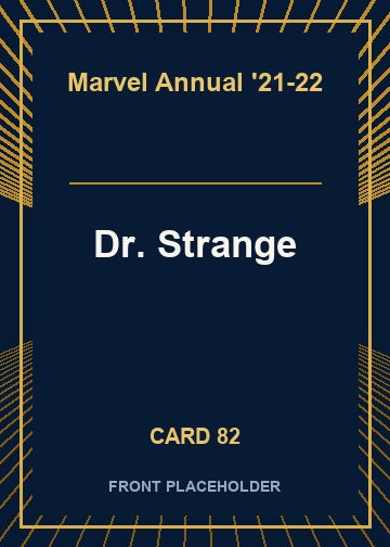 Dr. Strange front card image