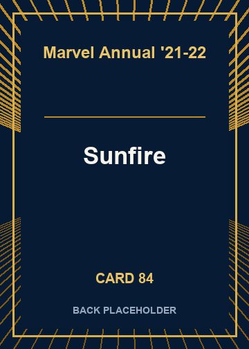 Sunfire back card image