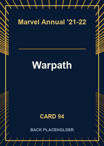 Warpath back card image