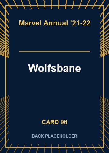 Wolfsbane back card image