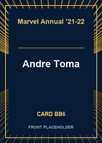 Andre Toma front card image