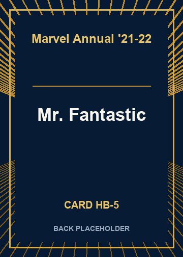 Mr. Fantastic back card image