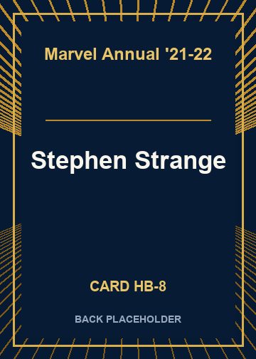 Stephen Strange back card image