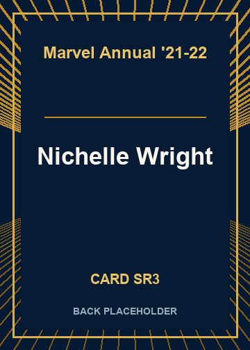Nichelle Wright back card image