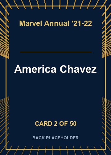 America Chavez back card image