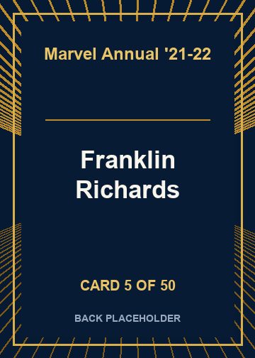 Franklin Richards back card image