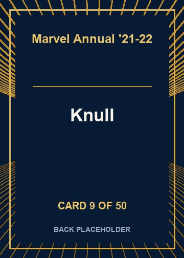 Knull back card image