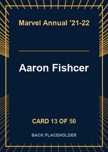 Aaron Fishcer back card image