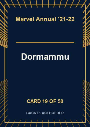 Dormammu back card image
