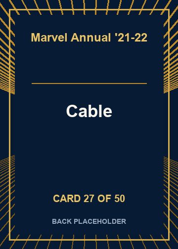 Cable back card image