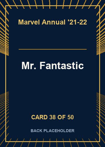 Mr. Fantastic back card image