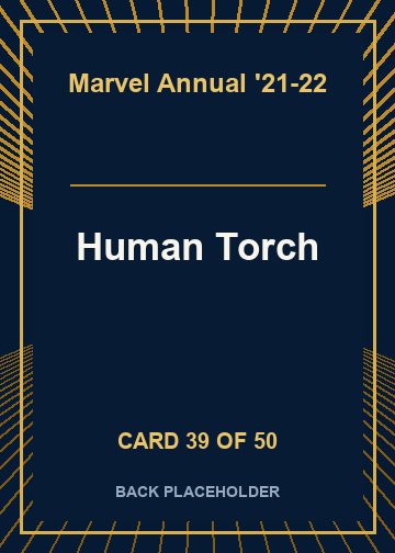 Human Torch back card image