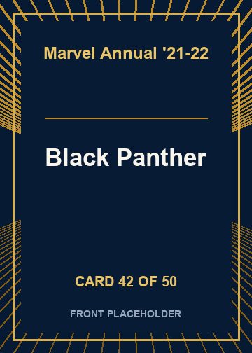 Black Panther card thumbnail