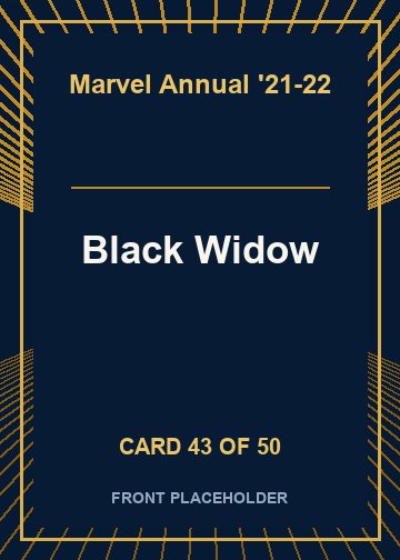 Black Widow card thumbnail