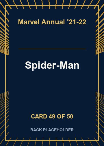 Spider-Man back card image