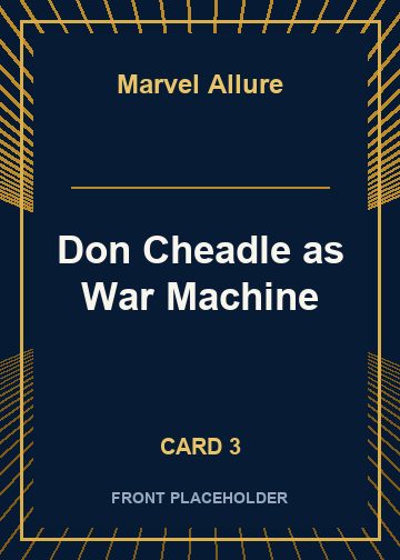 Don Cheadle as War Machine front artwork
