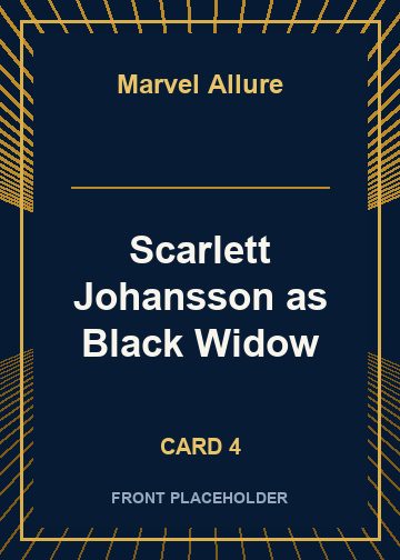 Scarlett Johansson as Black Widow front artwork