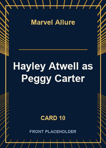 Hayley Atwell as Peggy Carter front artwork