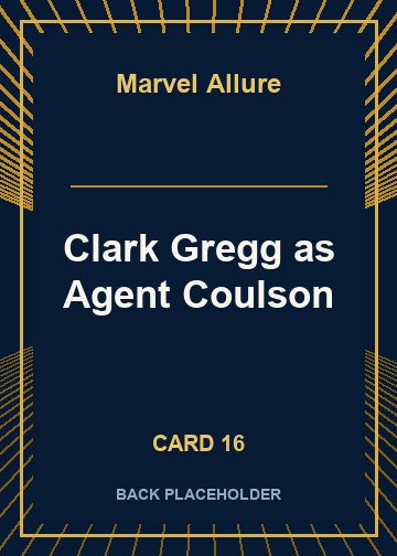 Clark Gregg as Agent Coulson back artwork
