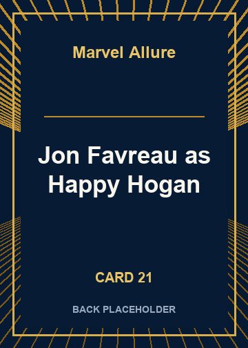 Jon Favreau as Happy Hogan back artwork