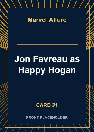 Jon Favreau as Happy Hogan front artwork