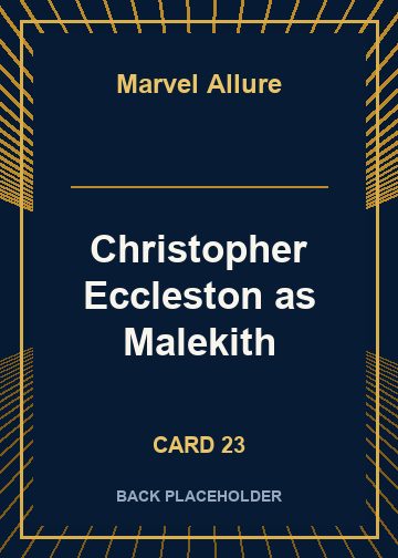 Christopher Eccleston as Malekith back artwork