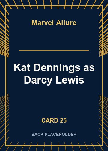 Kat Dennings as Darcy Lewis back artwork