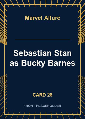 Sebastian Stan as Bucky Barnes front artwork