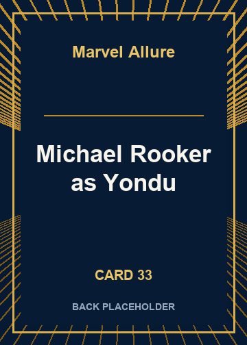 Michael Rooker as Yondu back artwork